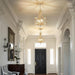 Gold Farmhouse Pendant Chandelier 11 Inch Adjustable