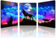 Large Wall Art for Living Room Framed Canvas Wall Decor for Bedroom Modern Family Picture Bathroom Wall Decor Hang Wall Office Canvas Art Prints Decoration Wolf Abstract Paintings Artwork