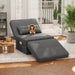 Sofa Bed,  Convertible Recliner Single Sofa Bed, Free Installation, 730 Lbs, Dark Gray