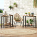 29.5" Narrow Console Table, Set of 2, Small Entryway Table with Shelf, 2 Tier Thin Sofa Table, behind Couch Table, Side Table, for Hallway, Living Room, Rustic Brown and Black BF74XGP201