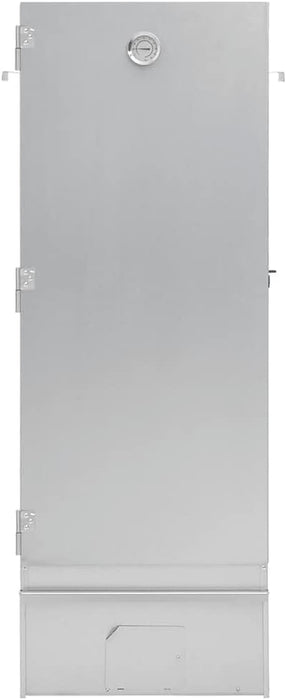 BBQ Oven Smoker with Wood Chips, Outdoor Grill, Smoking Oven for Kitchen Garden Patio, Barbeque, Food Prep Table, Galvanized Steel