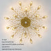 Crystal Luster Ceiling Light Chandelier Semi Flush
