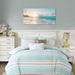 Ocean Beach Sunset Canvas Wall Art for Bedroom Seascape Paintings Coastal Picture Framed Artwork for Bathroom Living Room Office Wall Decor 20" X 40"