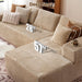 104" Cloud Sectionl Couch with L-Shpe Chise,Modern Modulr Sof with Deep Set, Upholstered Couches for Living Room Bedroom,No ssembly Required, Beige (Plush Corduroy Fbric)