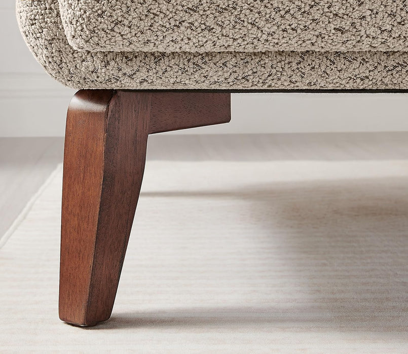 Oversized Accent Chair Modern Boucle Armchair for Living Room- 37" Wide Accent Chair with Solid Wood Legs, Camel Upholstered Lounge Chair for Bedroom & Office, Cozy Reading Chair (Easy Assembly)