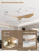 Contemporary 52 Inch Silent Reversible Ceiling Fan