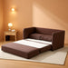 Brown Modern Loveseat Sleeper: Contemporary Style