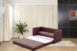 Brown Modern Loveseat Sleeper: Contemporary Style