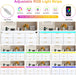 9 Drawer Dresser for Bedroom, White Dresser with LED Lights and Charging Station, Modern Chest of Drawer, Wood Triple Wide Drawer Organizer Cabinet for Bedroom, Living Room, Entryway, Hallway