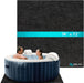 Hot Tub Mat 74"X72", Above-Ground Pool Protector Mat, Water Absorbent Mat, Hot Tub Flooring Protector, Anti-Slip and Waterproof Backing, Hot Tub Accessories