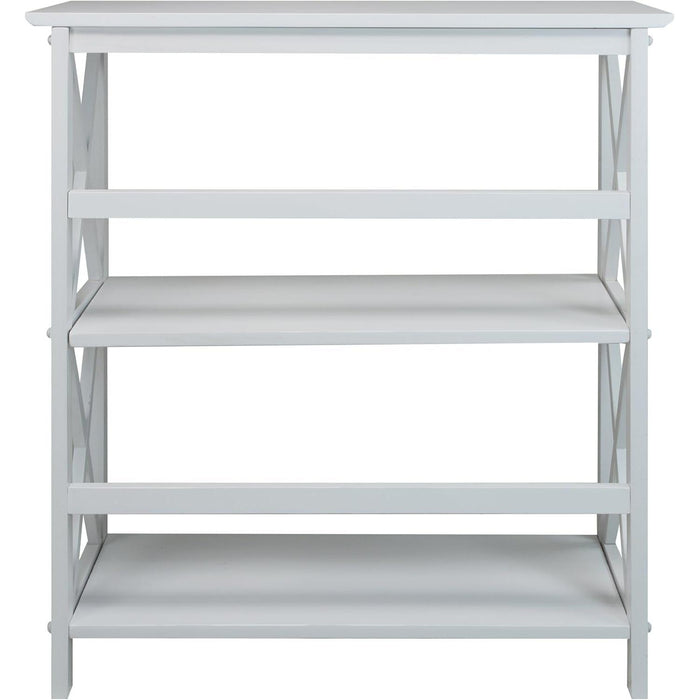 3-Shelf Montego Bookcase, White