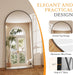 78"X38" Arched Full Length Mirror, Full Body Floor Mirror, Black