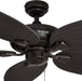 Ceiling Fans Duval 52 Inch Ceiling Fan, Quick 2 Hang Indoor/Outdoor Ceiling Fan with Pull Chain, Tri-Mount 5 Blade Tropical Design, ETL Damp Rated, Bronze (50201-01)