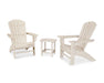 Nautical 3-Piece Curveback Adirondack Set