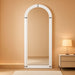 71x30 Full Length Arched Mirror Handcrafted RusticWhite