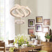 Gold LED Ring Chandelier Diameter7Point8Inch Crystal Illumination