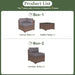 7 Piece Patio Furniture Set Wicker Rattan Patio Conversation Set