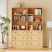 71'' Wood Bookshelf with 3 Drawers (2, Wood)