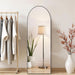 Arched Mirror Full Length, Upgraded 16"X59" Body Wall Mirrors with Shatter-Proof Glass, Floor Standing, Hanging or Leaning, Tall Arch Mirror with Stand Aluminum Alloy Frame for Bedroom Cloakroom