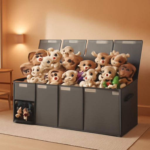 Oversized Toy Chest 50x15x12 Collapsible Mesh Pockets