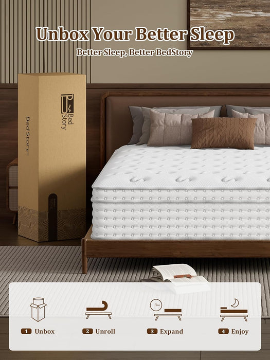 King Hybrid Mattress SuperPremium Cooling Memory Foam