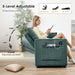 65Inch Sleeper Sofa Bed CorduroyFabric Emerald Green