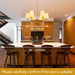 Brushed Brass 6 Light Linear Pendant ChandelierLine