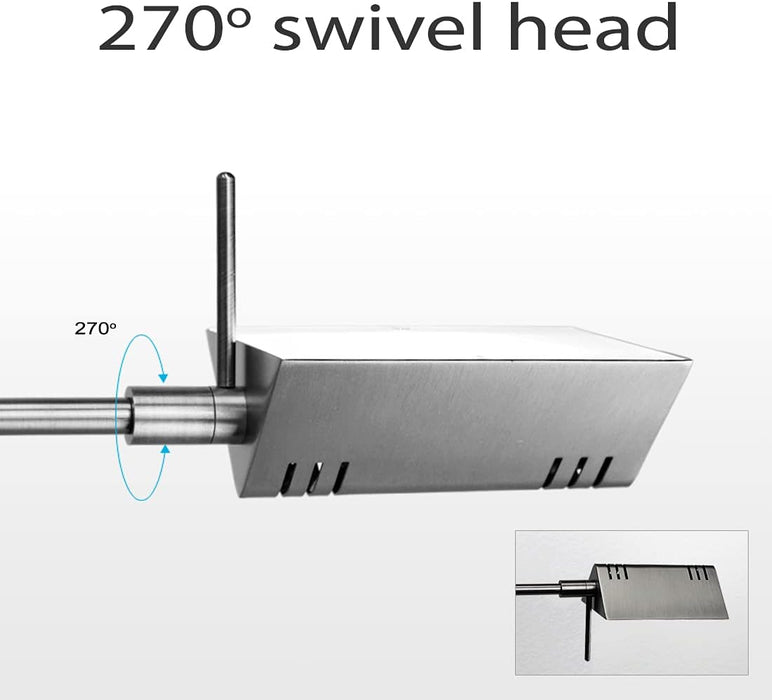 LED Pharmacy Table Lamp Brushed-Nickel Full-Range Dimming