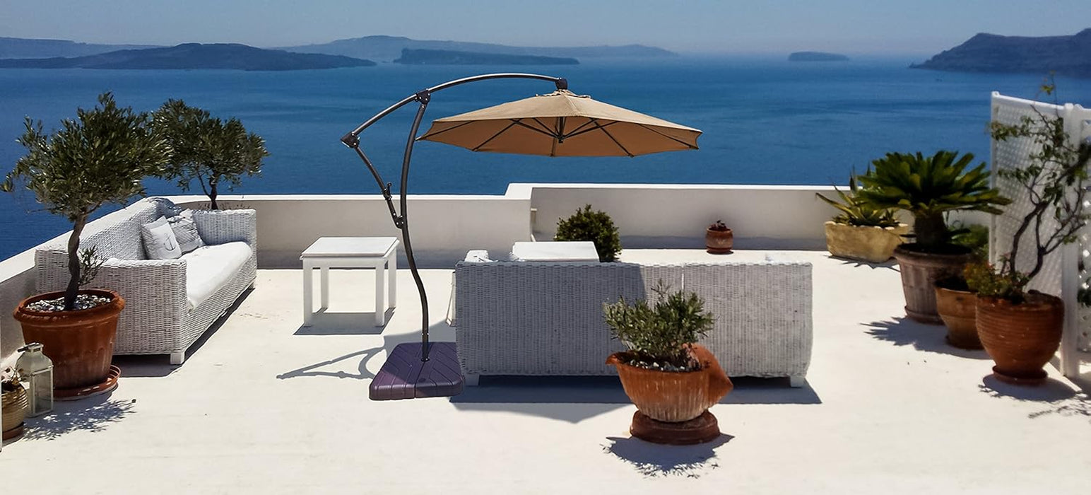 9-Foot Offset Cantilever Patio Umbrella Infinite Tilt