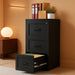 Metal 3 Drawer Vertical File Cabinet with Lock, Steel Lockable Filing Cabinet, Home Office Storage Cabinet Fits Letter A4 Legal Files, Anti-Tilt Full Extension Drawers for Document Organizer