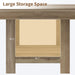 47" Square Dining Table with Triangular Leg, Kitchen Table for 4-6