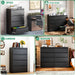 4 Drawer File Cabinet,Metal Lateral Filing Cabinet with Lock,Home Office Storage Organizer Cabinet for Legal/Letter/A4/F4 Size Files,35.5" W,Black