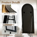 Full Length Mirror 71"X32", Black Arched Large Floor Mirror with Stand