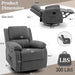 Swivel Rocker Recliner with Side Pockets