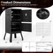 Charcoal Smoker Outdoor, Vertical BBQ Smoker with Thermostat, 2 Access Doors, 2 Cooking Grates, 2 Removable Pans & 4 Air Vents, Meat Smokers Grill for Parties, Barbecues and Backyard