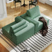 Green Modular Sectional Sofa With Configurable Sections
