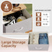 Tall Dresser for Bedroom with 5 Drawers, Storage Organizer Chest of Drawers with Removable Fabric Bins for Closet Bedside Living Room Laundry Entryway Hallway, Ash Grey