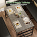 Kitchen Breakfast Nook Table Set with Soft Seat, Corner Dining Table Set for 4-6 People, Dining Room Sets for 4, Space Saving Kitchen Booth Seating with Table for Small Space, Deep Grey
