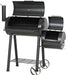 Offset Smoker Charcoal Grills with 28 Inch Cook Chamber, Barrel Smoker and Charcoal Grill Combo, 512 Sq. In. Space Barrel Smoker Grill for Outdoor BBQ Patio Backyard Cooking