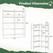 White L Shaped Corner Bookshelf HeavyDuty Oversized