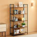 Foldable IndustrialGrade 59 Inch Bookshelf No Assembly