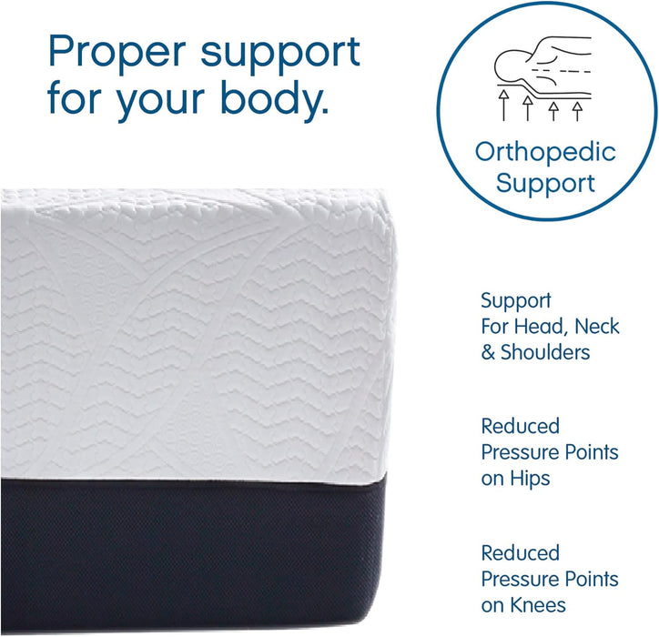 Chill 14 Inch Medium Firm Memory Foam Mattress King Size, with 2 Bonus  Memory Foam Bed Pillows, 14" with Pressure Relief, Certipur-Us Certified, Cooling King Mattress in a Box