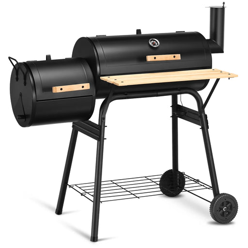 Outdoor BBQ Grill Charcoal Barbecue Pit Patio Backyard Meat Cooker Smoker