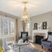 Gold Farmhouse Pendant Chandelier 11 Inch Adjustable
