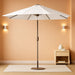 10FT Outdoor Patio Umbrella, Outdoor Table Umbrella, Yard Umbrella, Market Umbrella with 8 Sturdy Ribs, Push Button Tilt and Crank