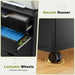 7-Drawer Chest, Office File Cabinet with Wheels, Black