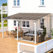 10' X 14' Hardtop Gazebo Outdoor Aluminum Pergola for Garden, Patio, Backyard-White