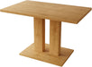 Modern Dining Table, 46'' Oak Table | Rectangular Kitchen Table with Oak Finish, Compact Dining Room Table for 4, Sturdy Construction for Home, Apartment