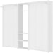 Twin Size Metal Murphy Bed with Wardrobe and Shelves, 2 in 1 Foldable Wall Bed with Power Outlets, Space-Saving Design (Pure White)
