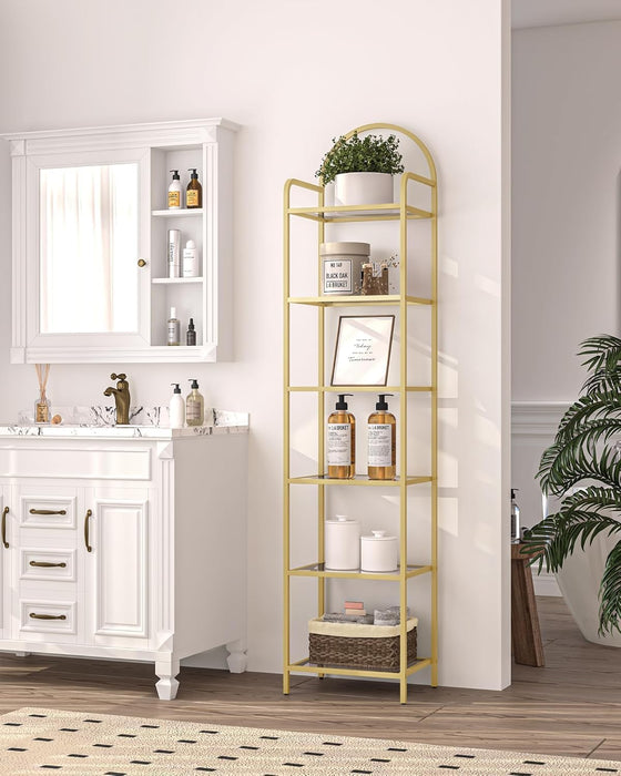 Bookcase Bookshelf, Tempered Glass Bookshelves